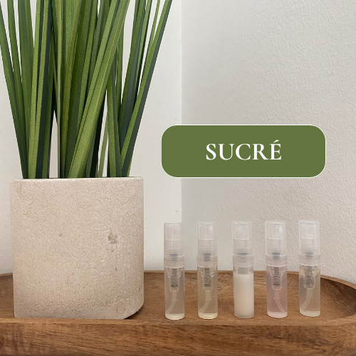 Echantillons 5 parfums sucrés